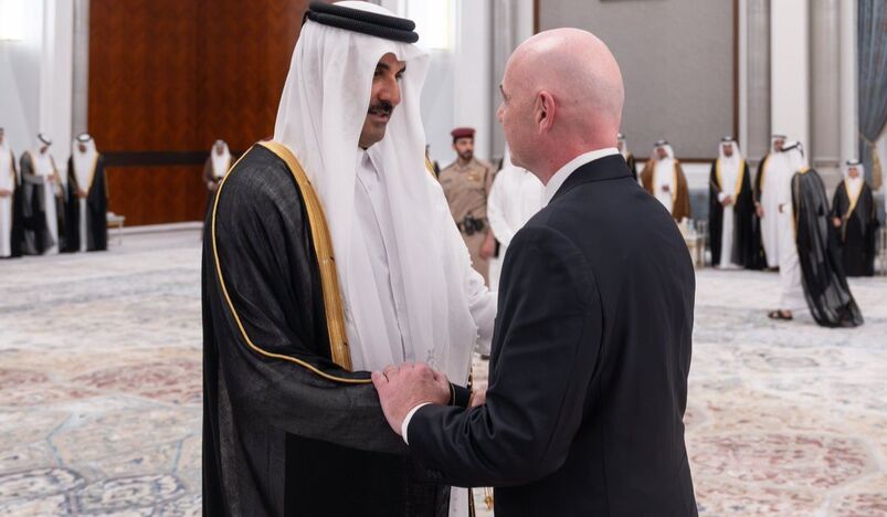 FIFA President Gianni Infantino Pays Tribute to Qatar's Father Amir Sheikh Hamad